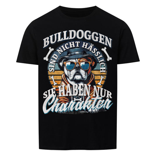 Lustiges Bulldoggen Shirt mit Charakter Shirtjux.de Geschenkidee