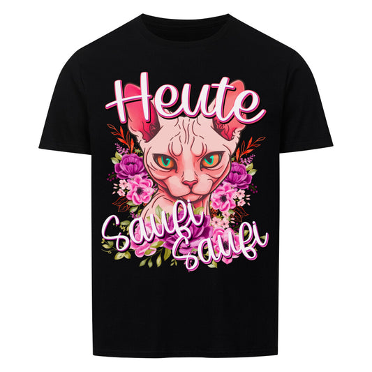 Geschenkidee, heute saufi saufi lustiges Katzen Premium T-Shirt, nur auf Shirtjux.de das Original, T-Shirt Spaß pur!