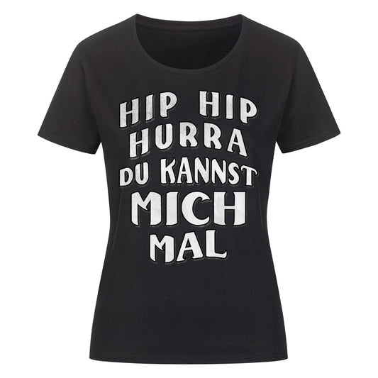 Hip Hip Hurra - Lustiges Damen Shirt schwarz