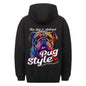 Geschenkidee, Pug Style lustiger Hunde, Premium Hoodie, nur auf Shirtjux.de das Original, T-Shirt Spaß pur!
